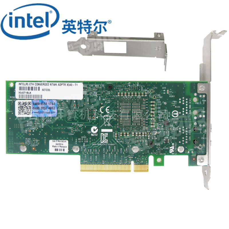 Intel X540T1网卡万兆电口PCI-E服务器以太网融合